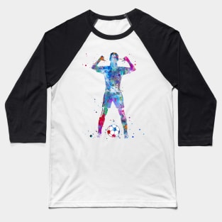 Female Soccer Player Baseball T-Shirt